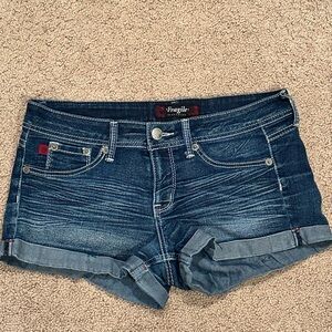 Junior's Blue Denim Shorts